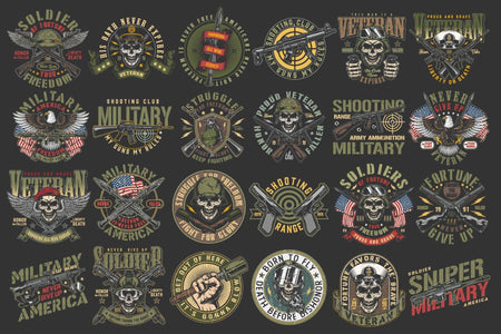 Military colored designs