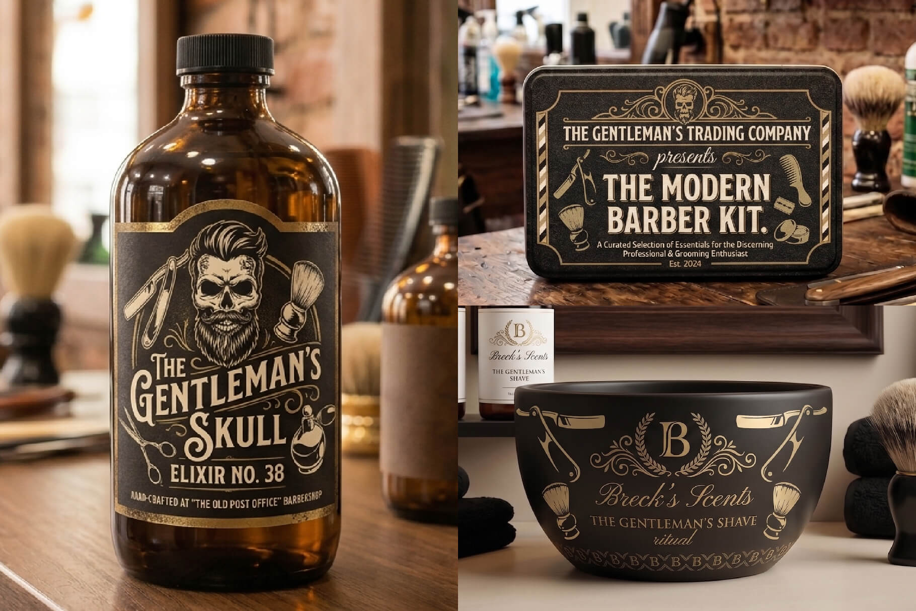Bold Barbershop illustrations – preview 6