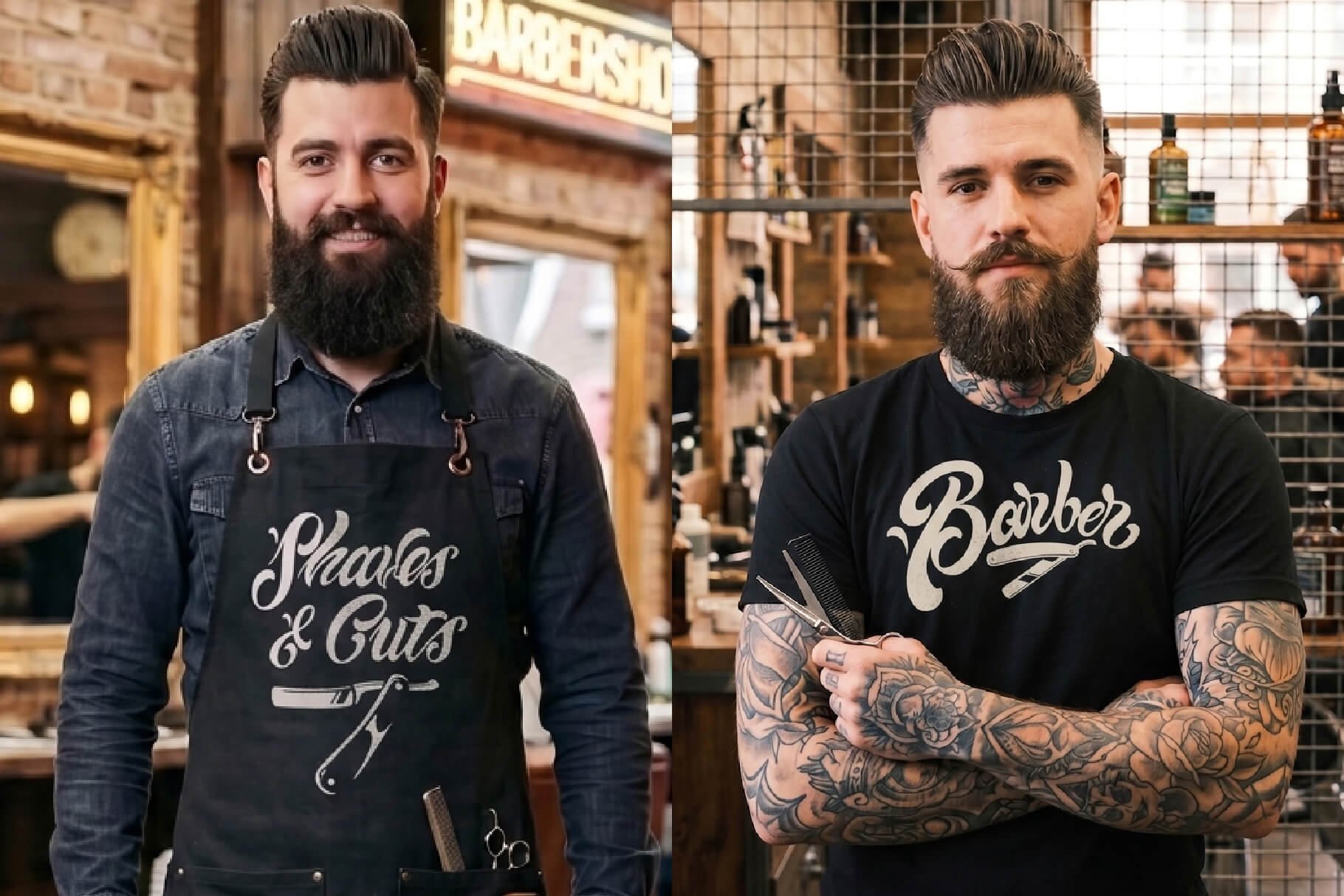 Bold Barbershop illustrations – preview 4