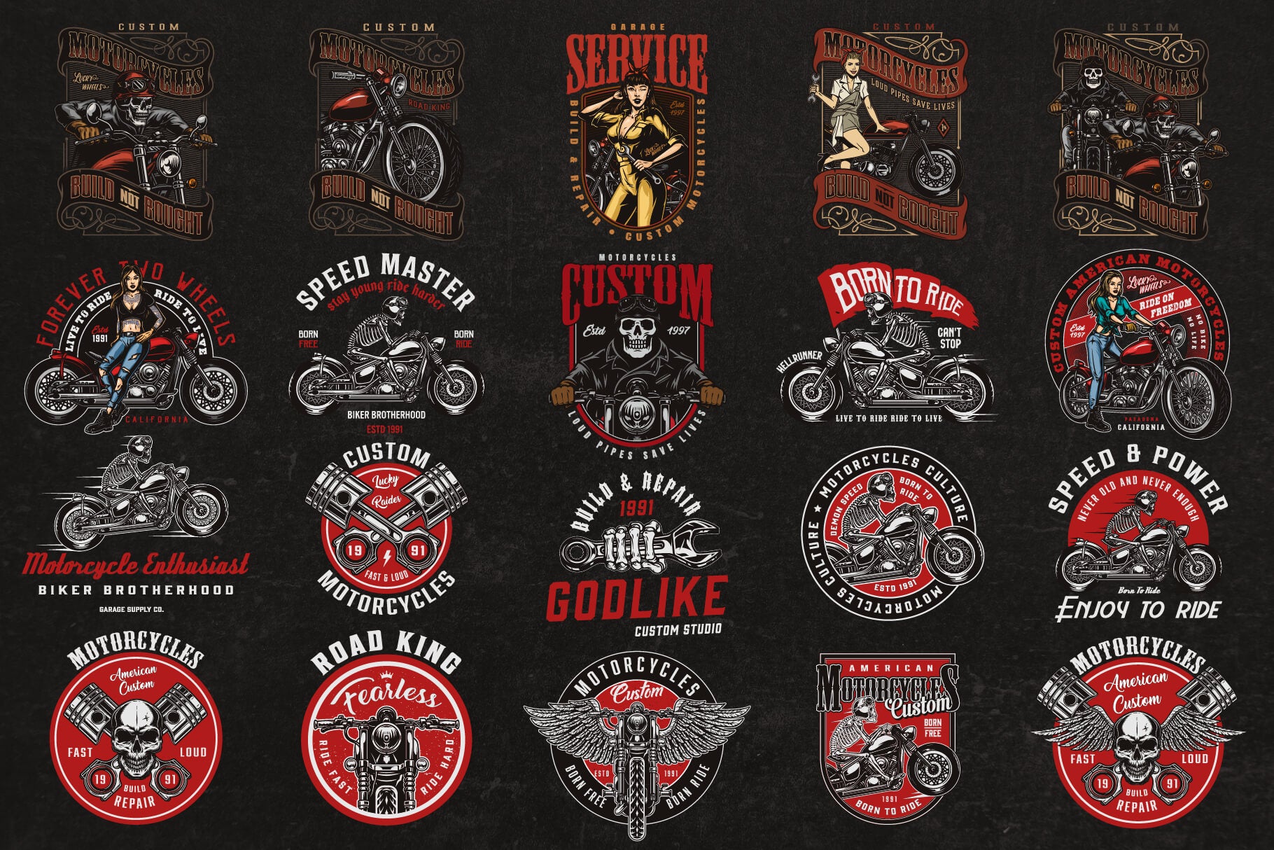 Motorcycle Design Templates (61)