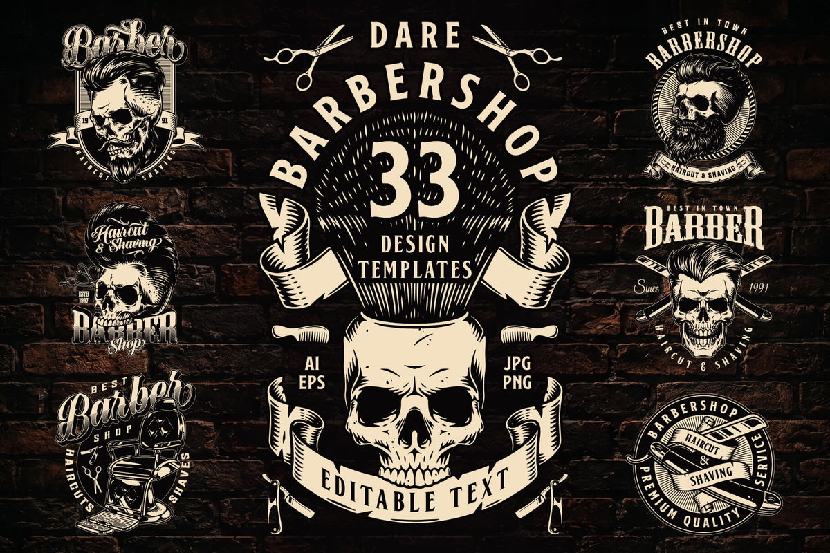 Bold Barbershop design templates – cover