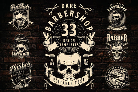 Bold Barbershop design templates – cover