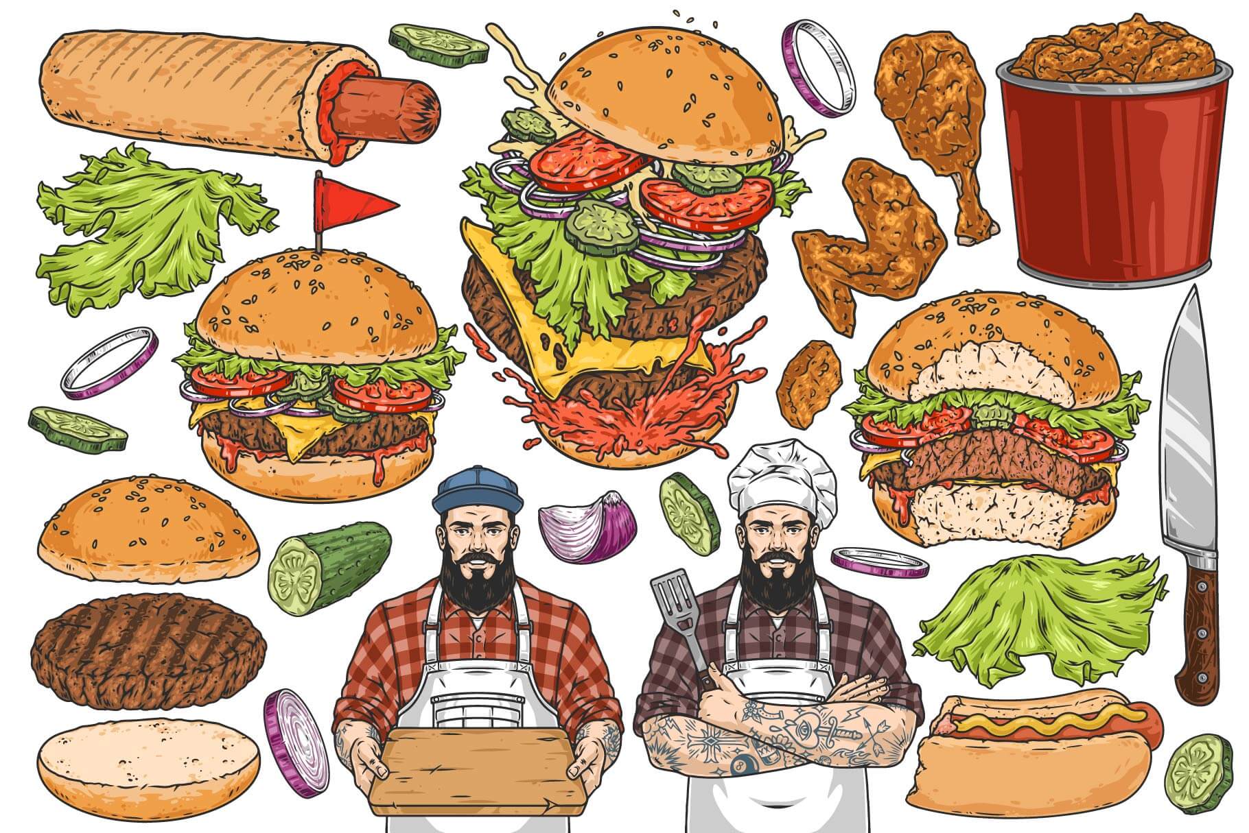 Fast Food Illustrations (77)