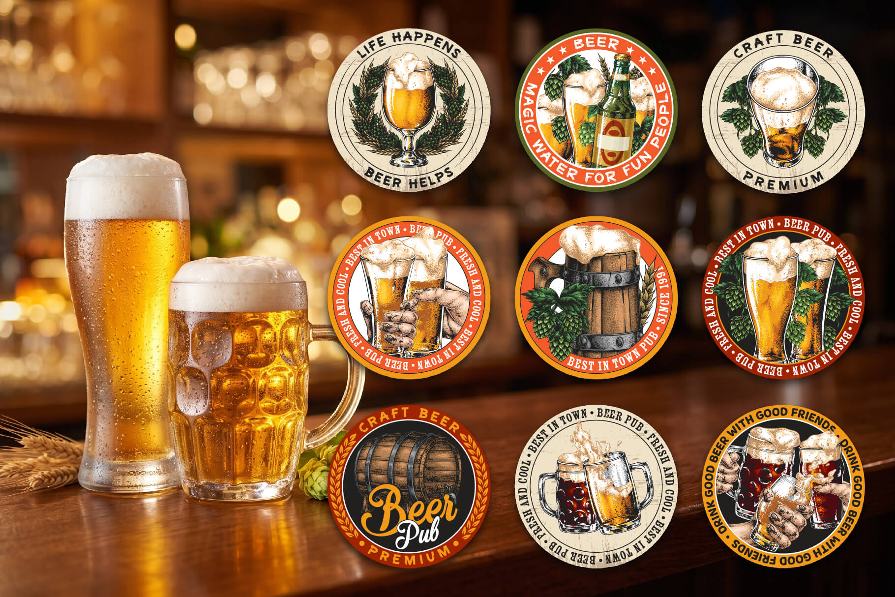 Retro Beer Coaster Designs (9)