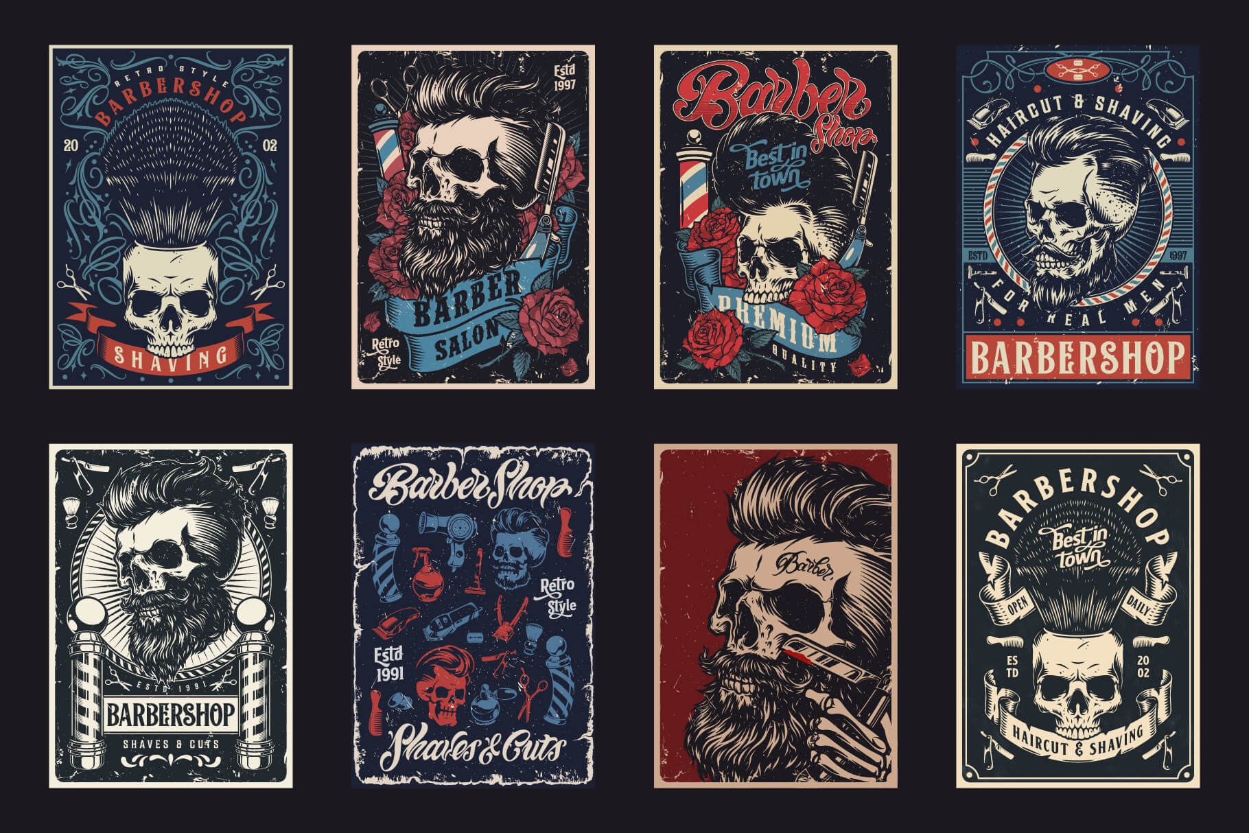 Bold Barbershop posters – preview 3
