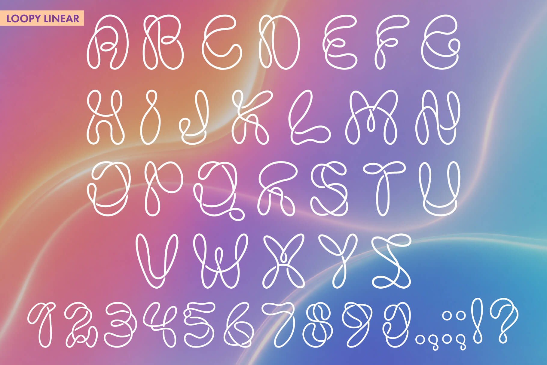 Loop display font – preview 2