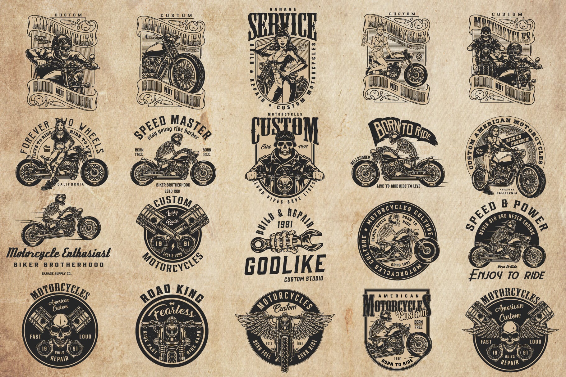 Motorcycle Design Templates (61)