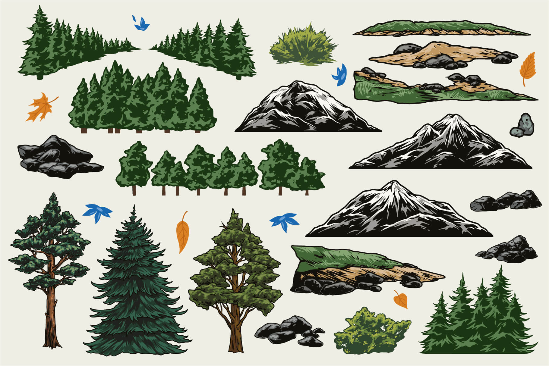 Retro Camping Illustrations (67)