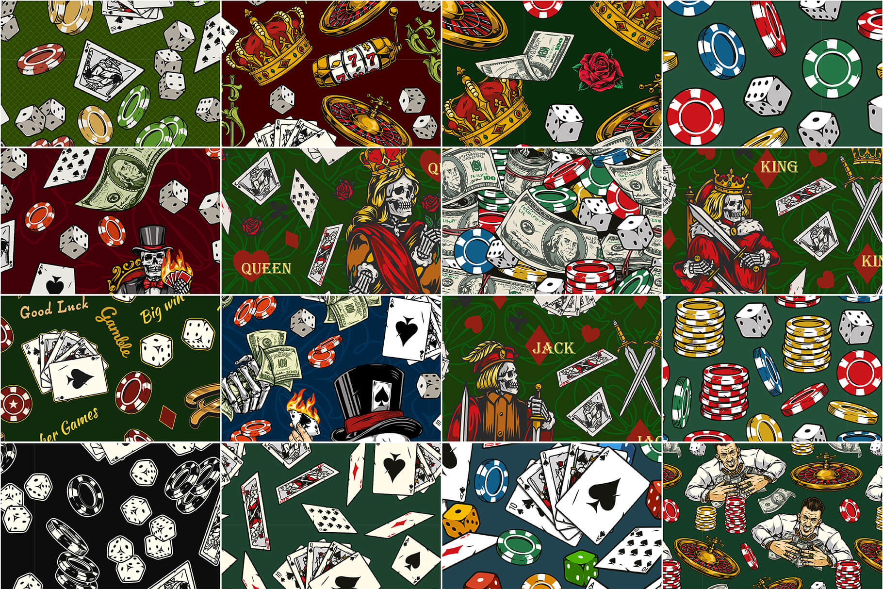 Gambling Seamless Patterns (50)