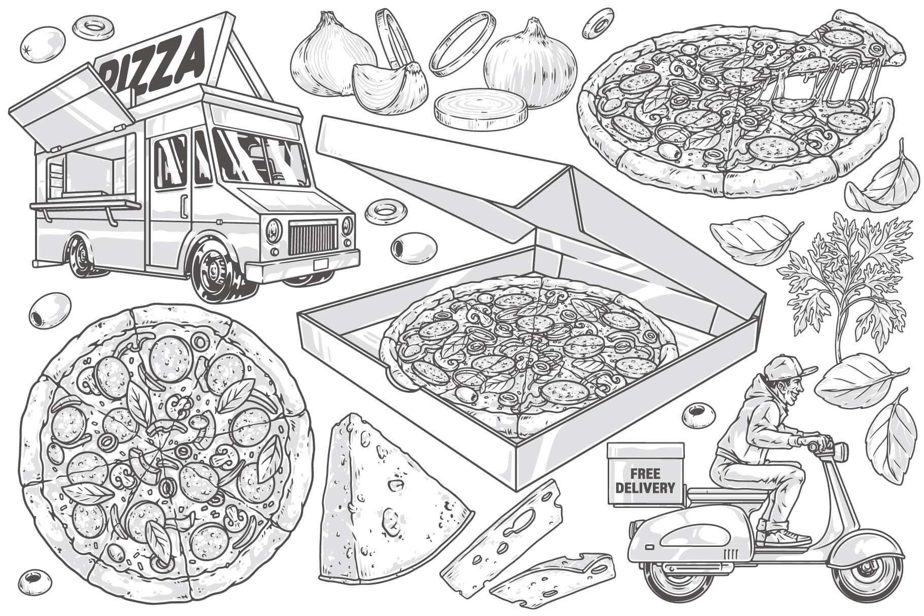 Pizza Illustrations (74)