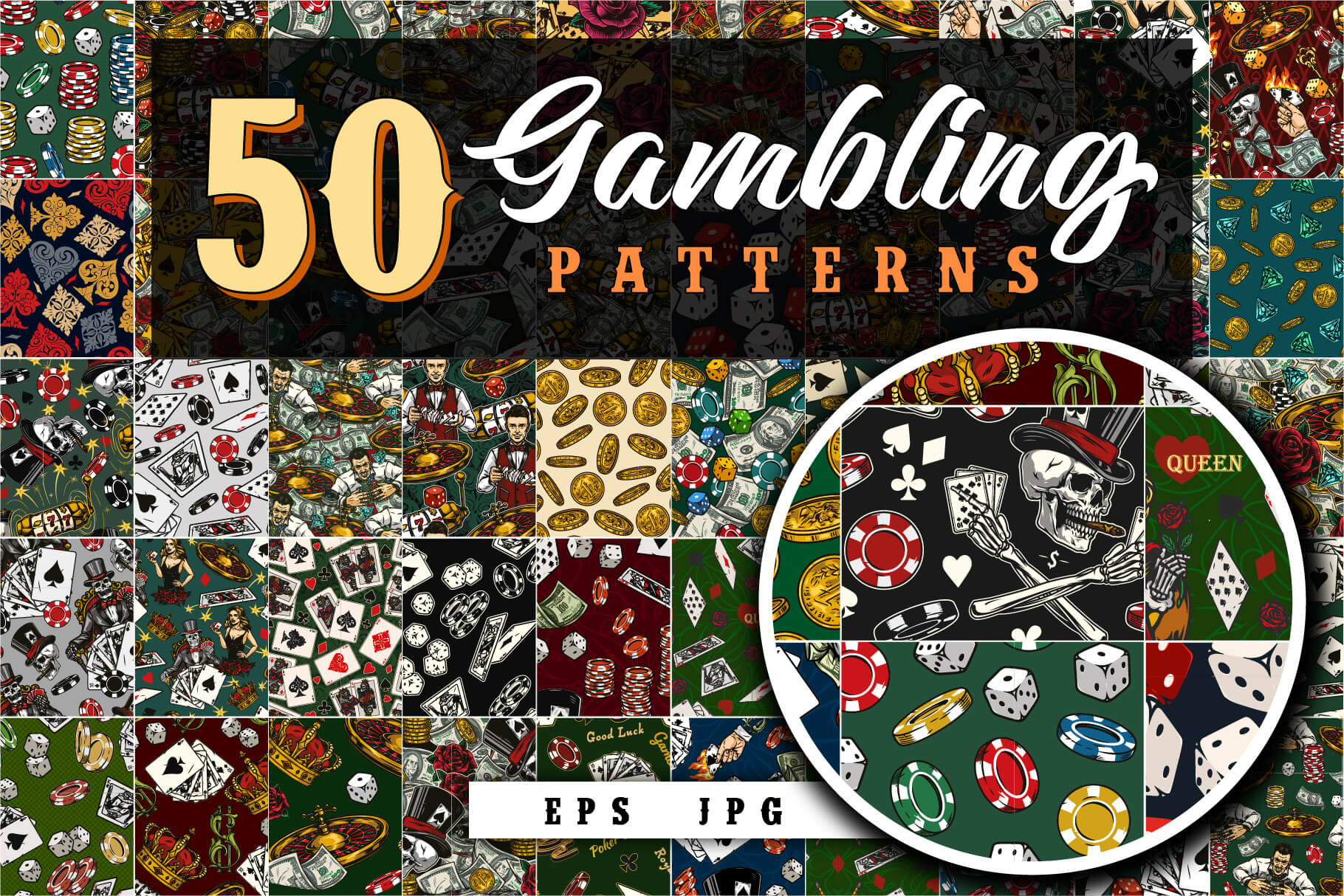 Gambling Seamless Patterns (50)