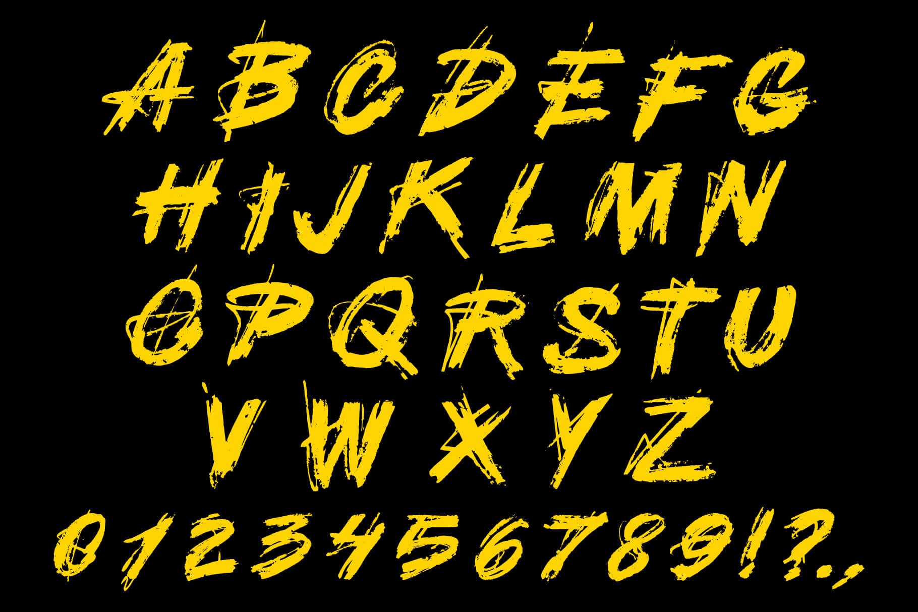 ADRENALIZE display font – preview 1