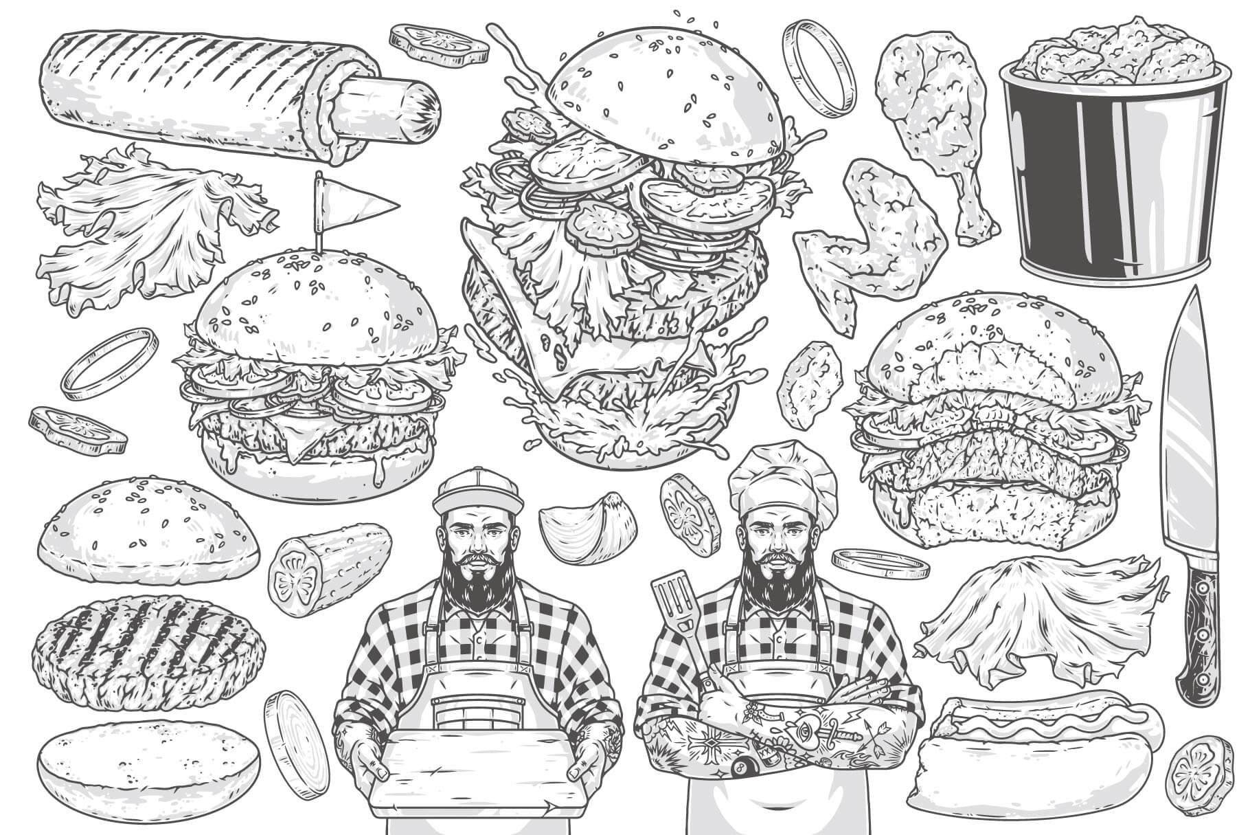 Fast Food Illustrations (77)