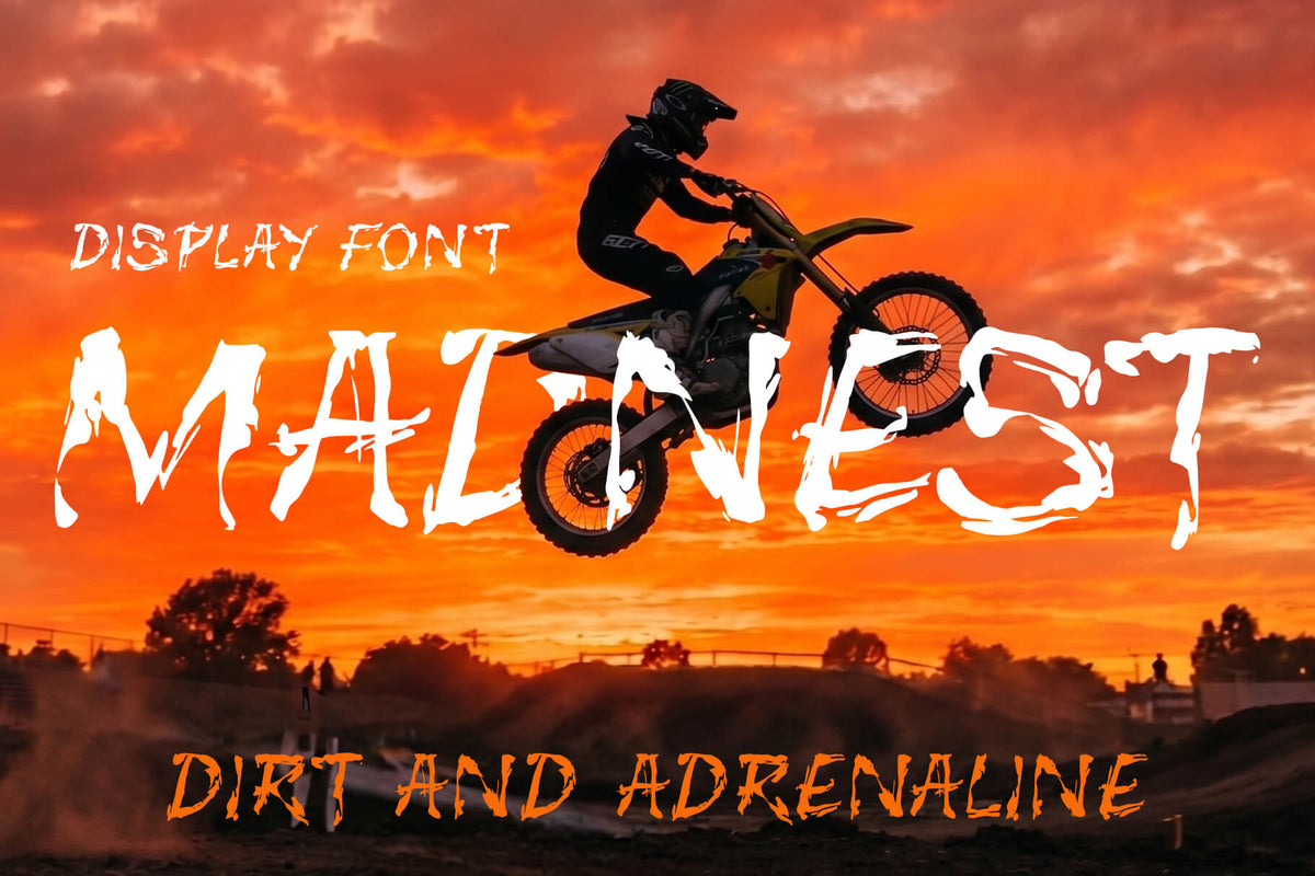 MADNEST display font – cover