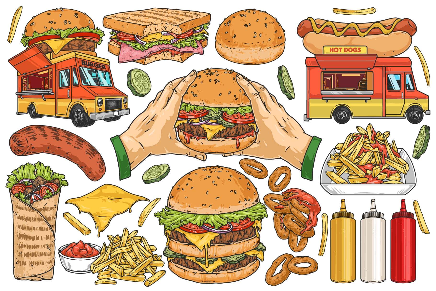 Fast Food Illustrations (77)