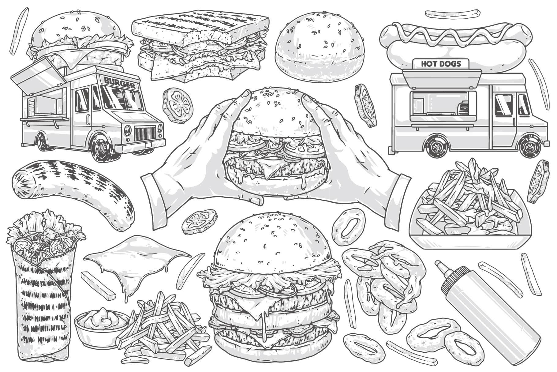 Fast Food Illustrations (77)