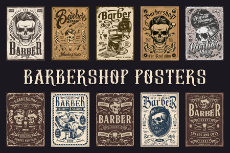 Bold Barbershop posters – preview 1