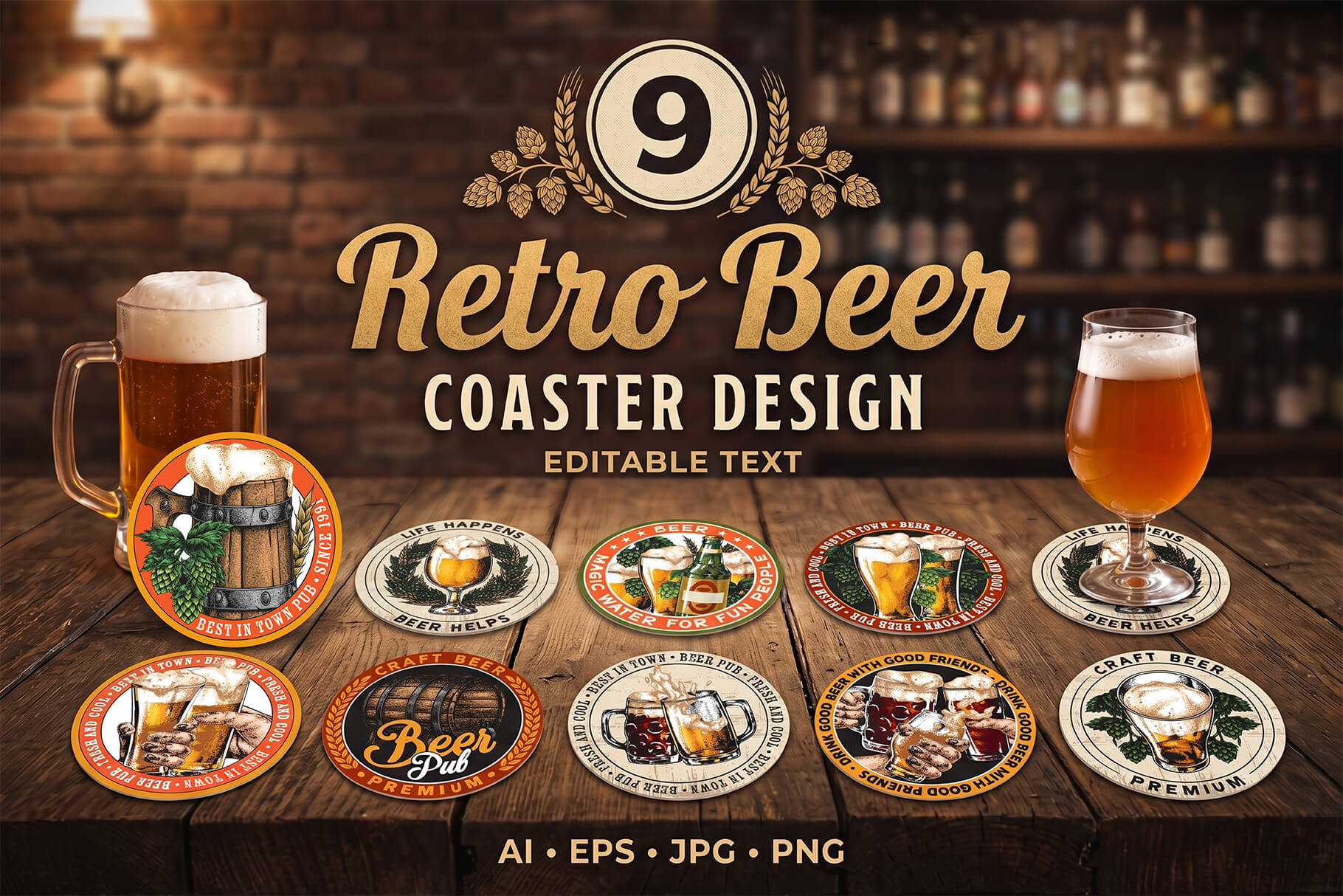 Retro Beer Coaster Designs (9)
