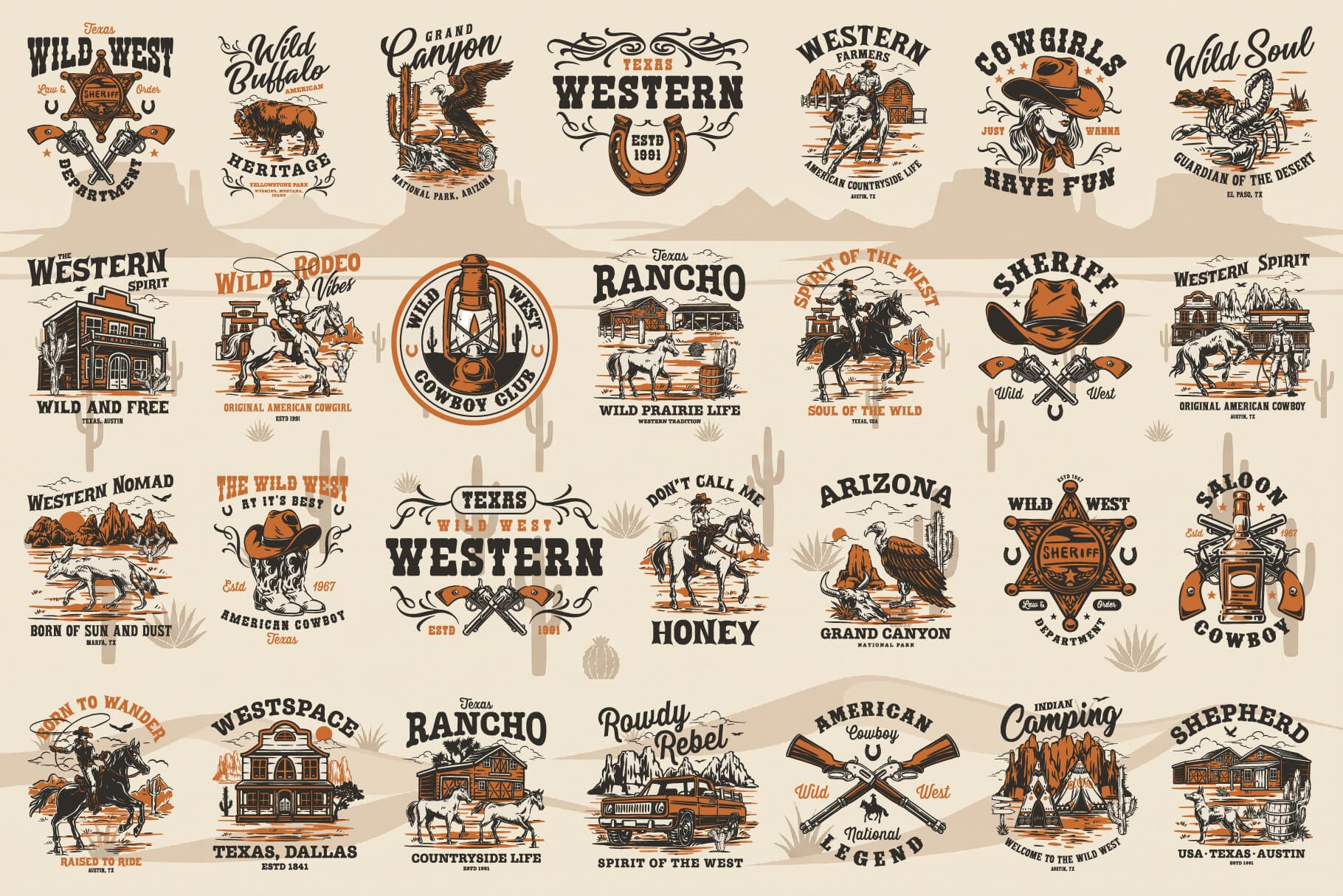 Western badge preview 1
