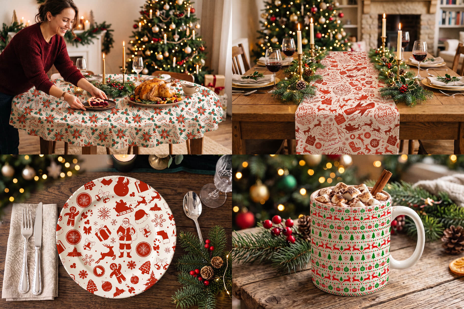 Christmas pattern mockup preview 5