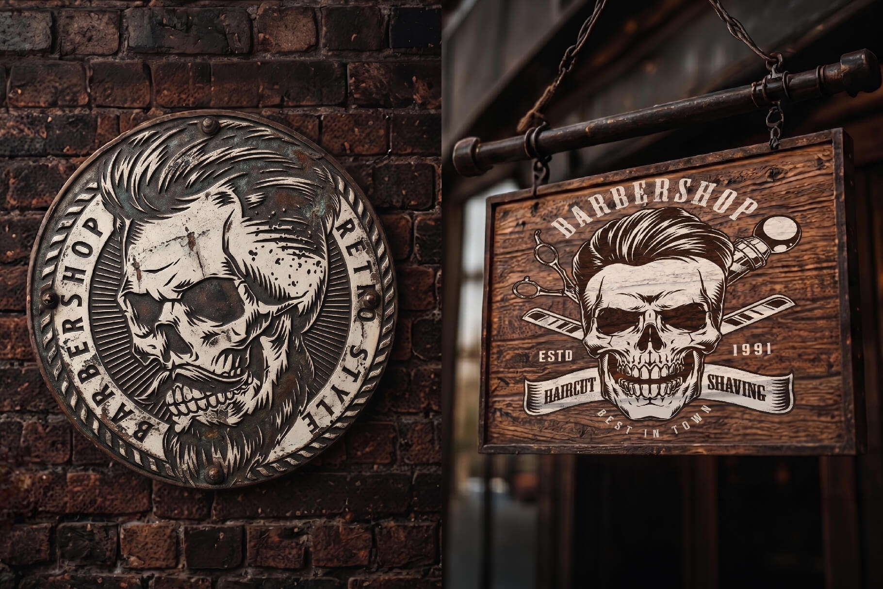 Bold Barbershop design templates – preview 8