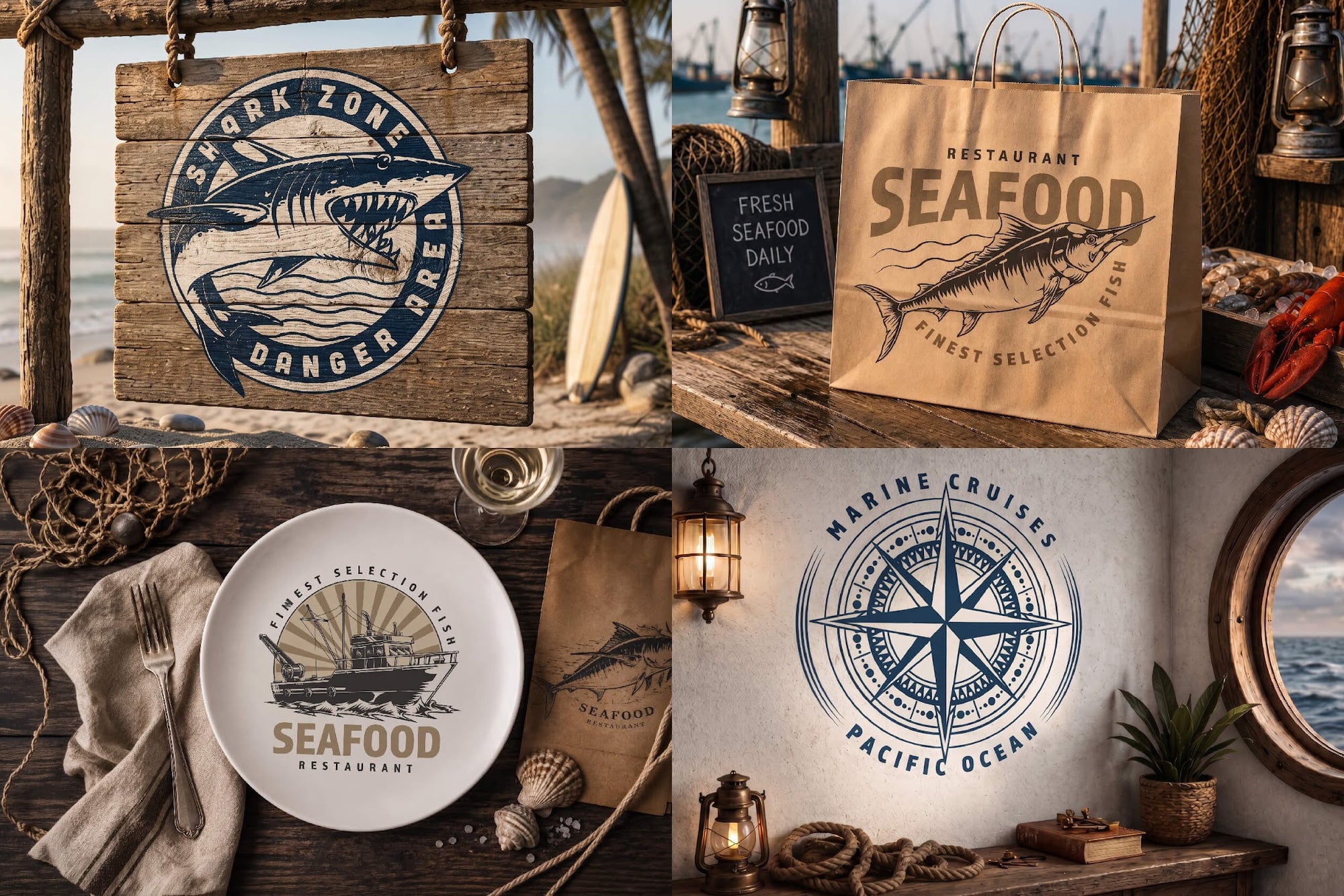 Vintage Nautical Logo Design Templates (41)