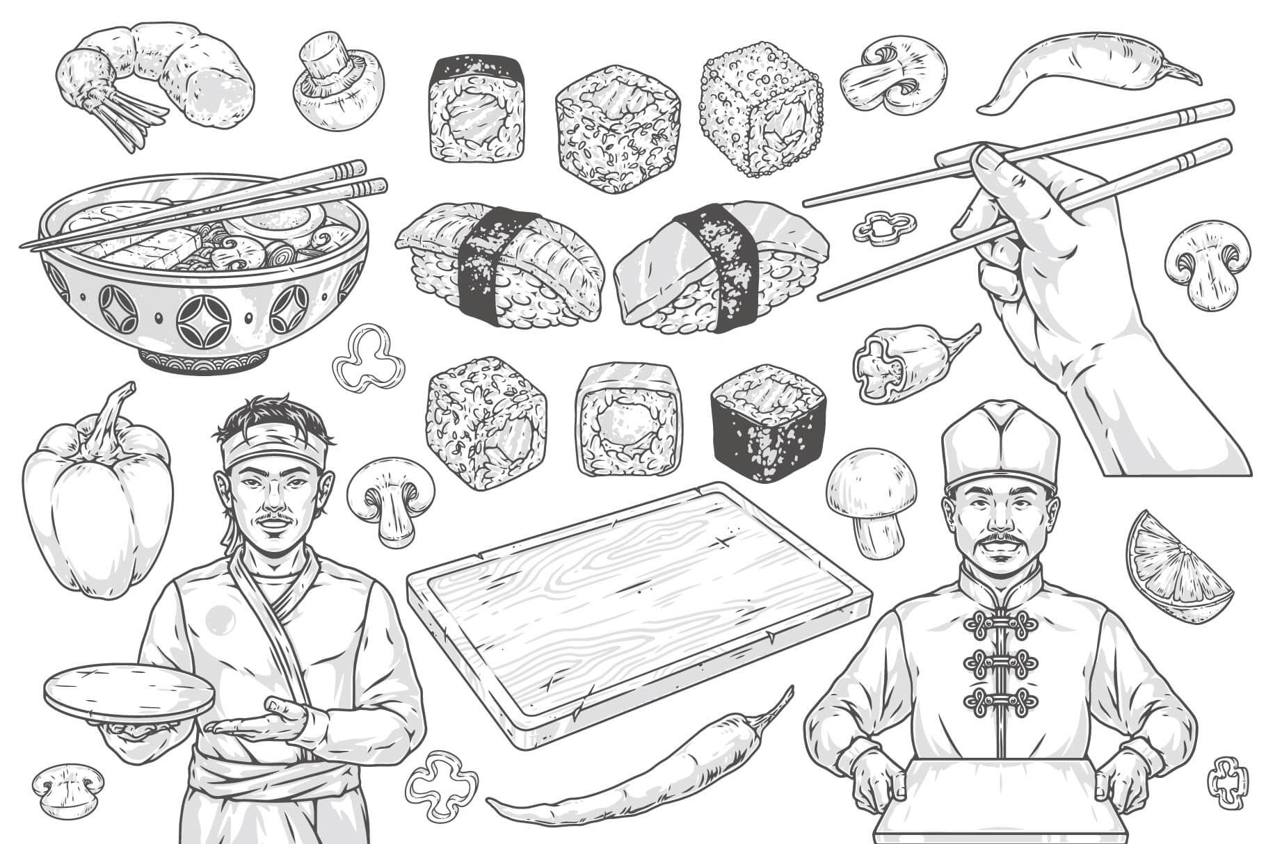 Asian Food Illustrations (53)