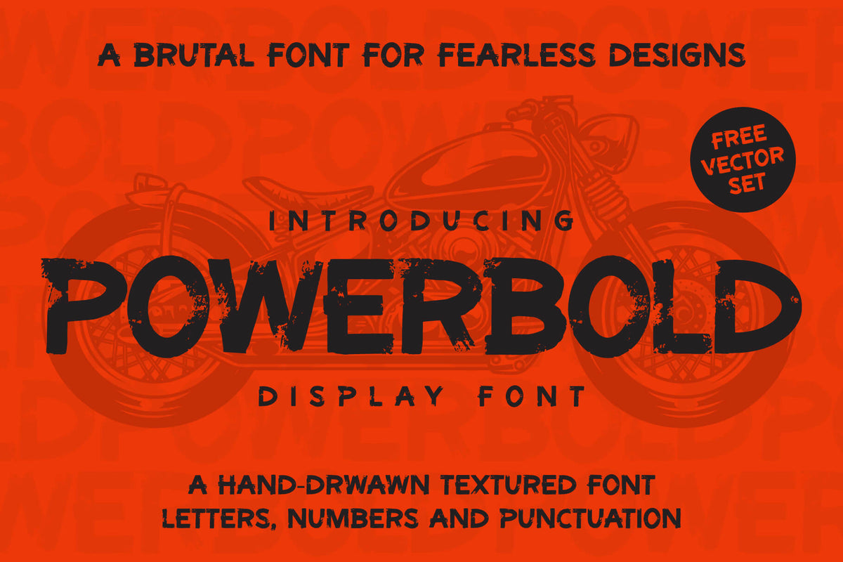 POWERBOLD display font – cover