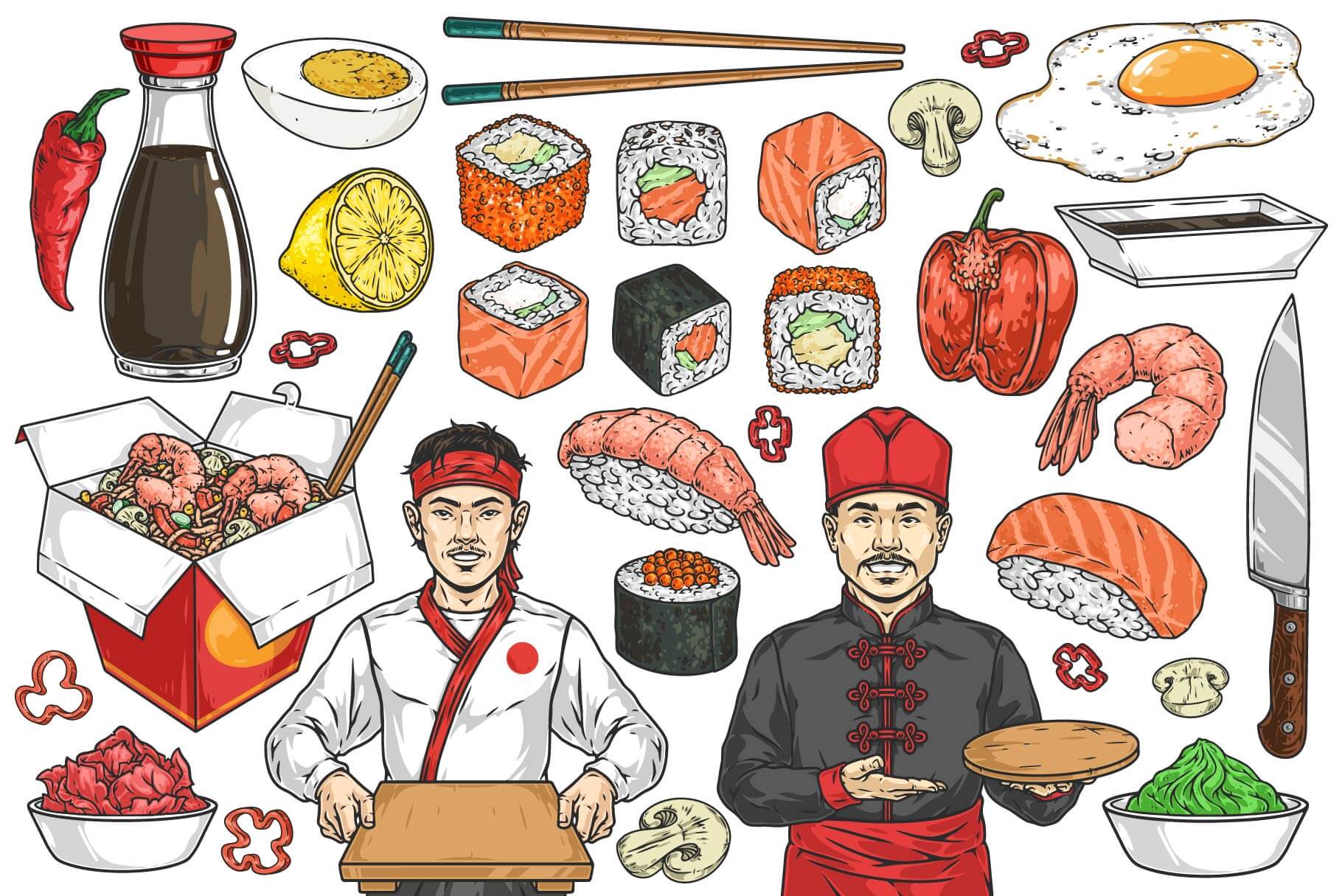 Asian Food Illustrations (53)