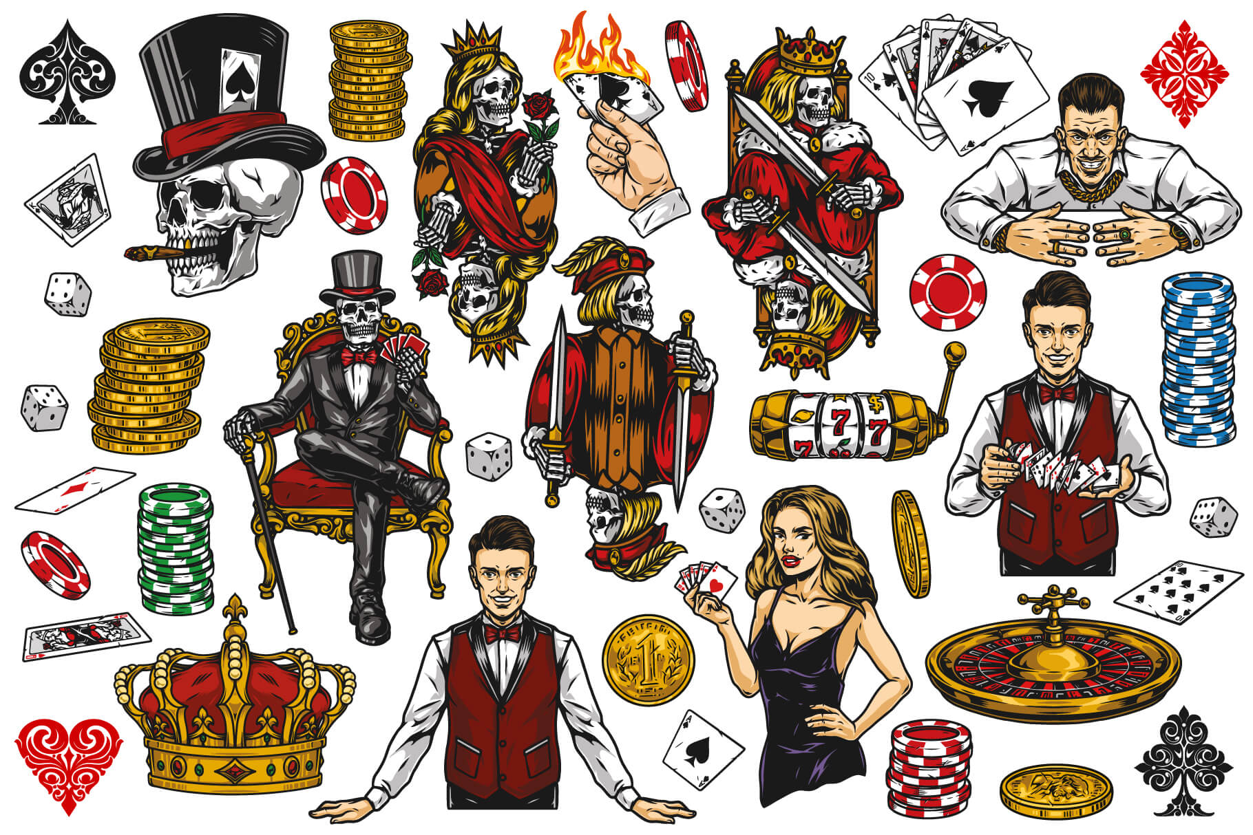 Gambling Illustrations (40)