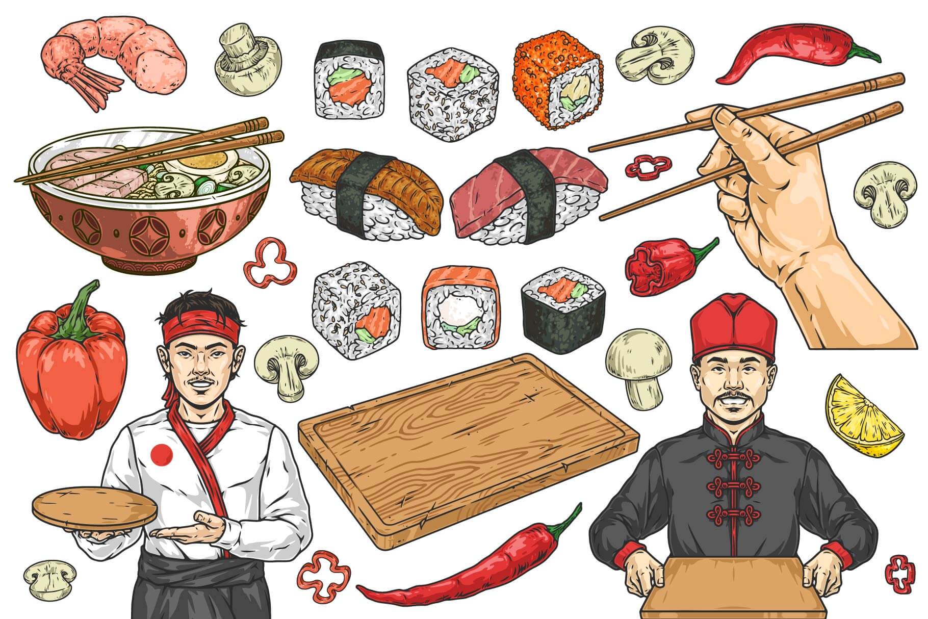 Asian Food Illustrations (53)