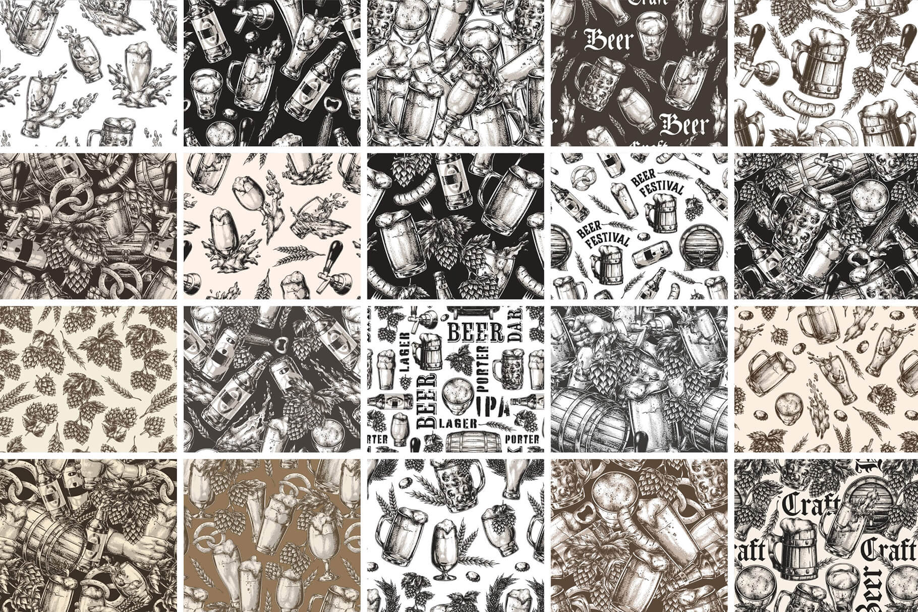Retro Beer Patterns (80)
