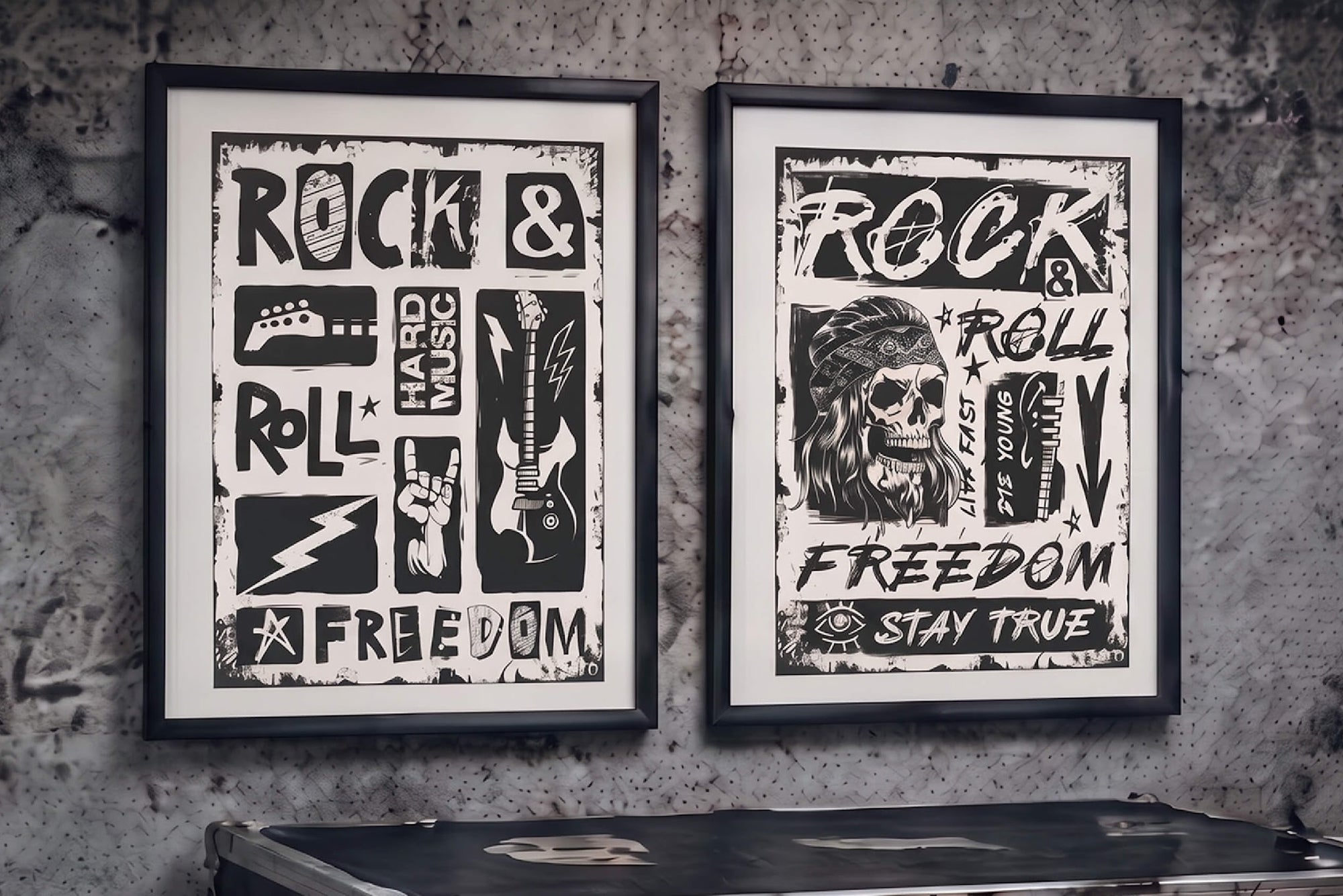 Rock Music – Editable Vector Posters (24)