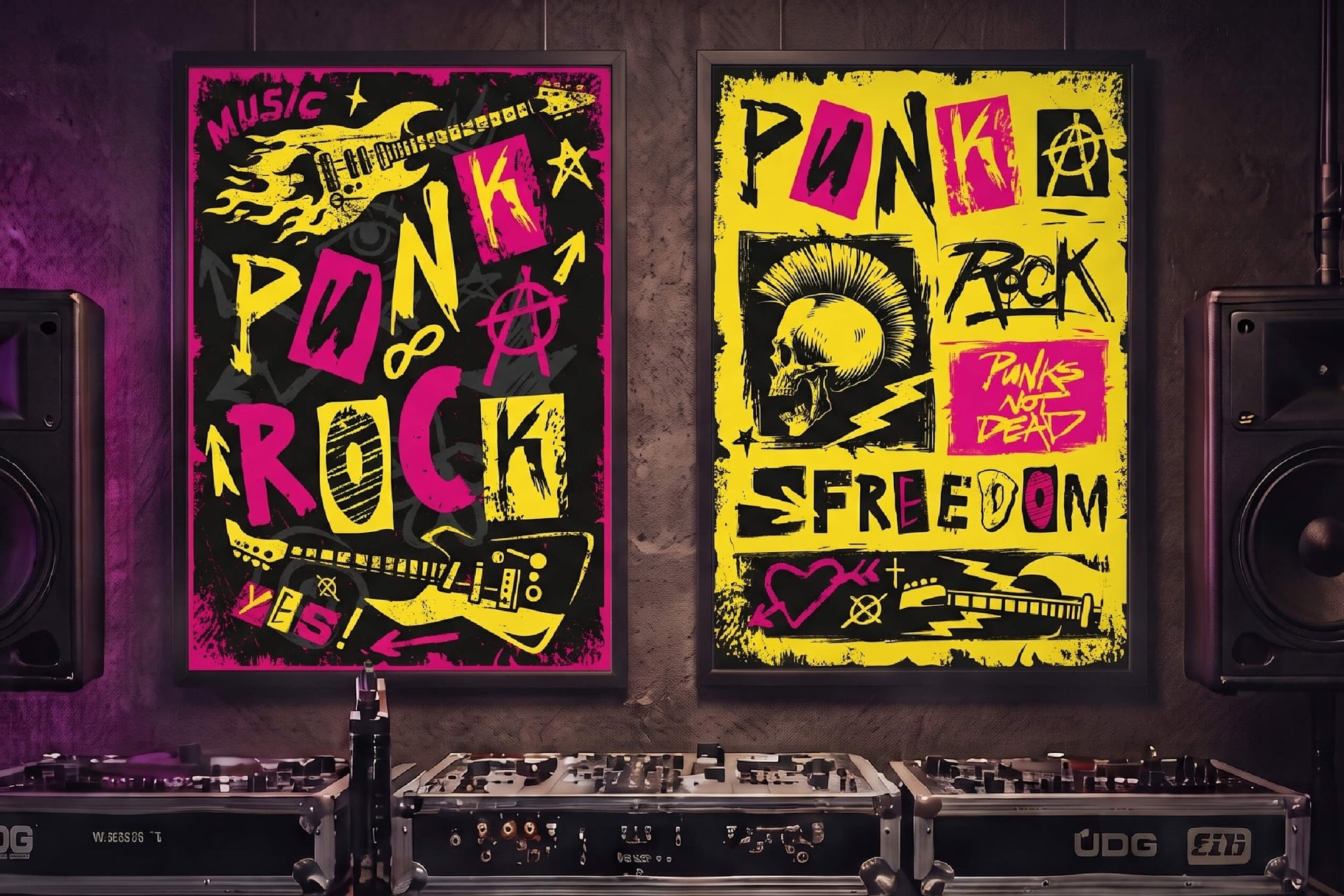 Rock Music – Editable Vector Posters (24)