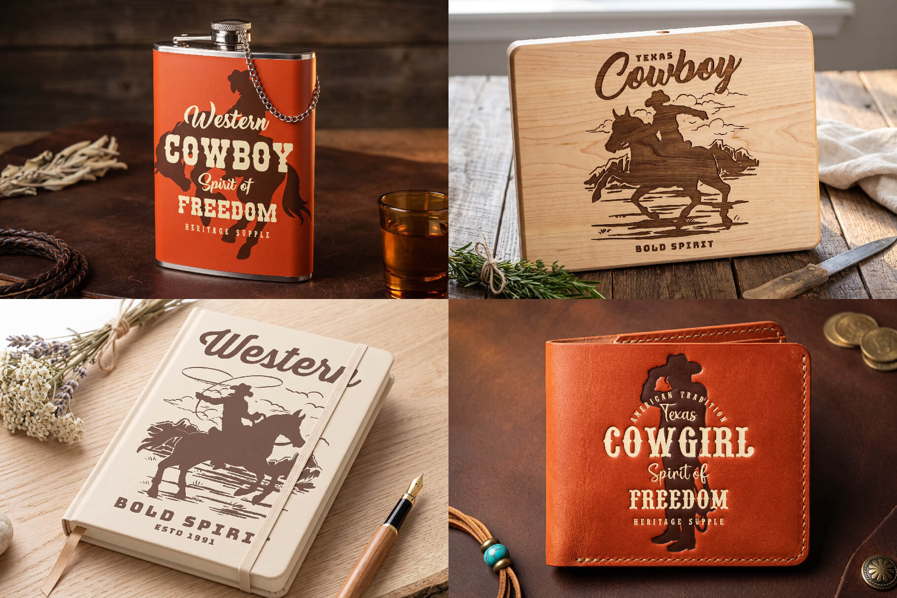 Western Label Design Templates preview 8