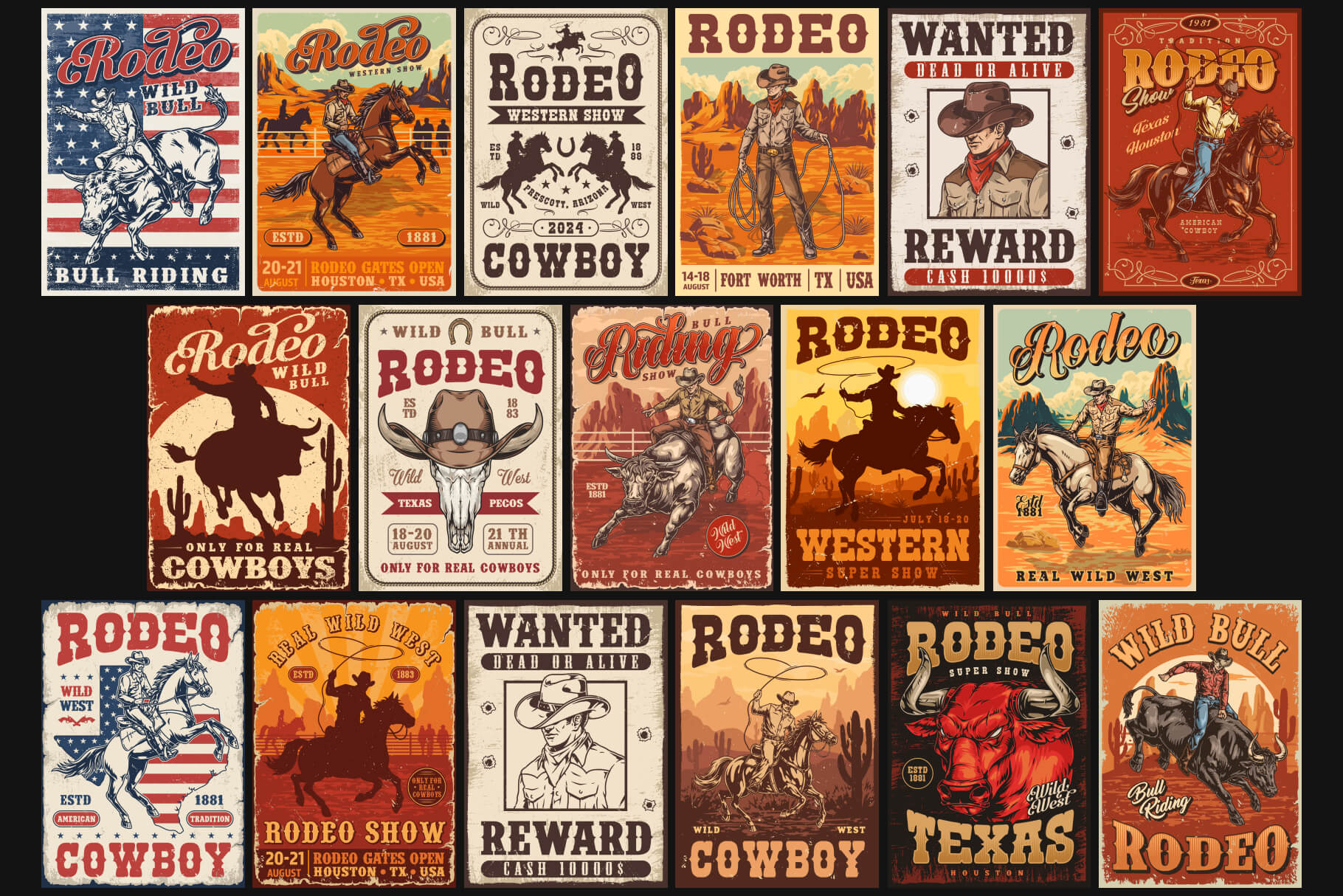 Rodeo Poster Designs (34)