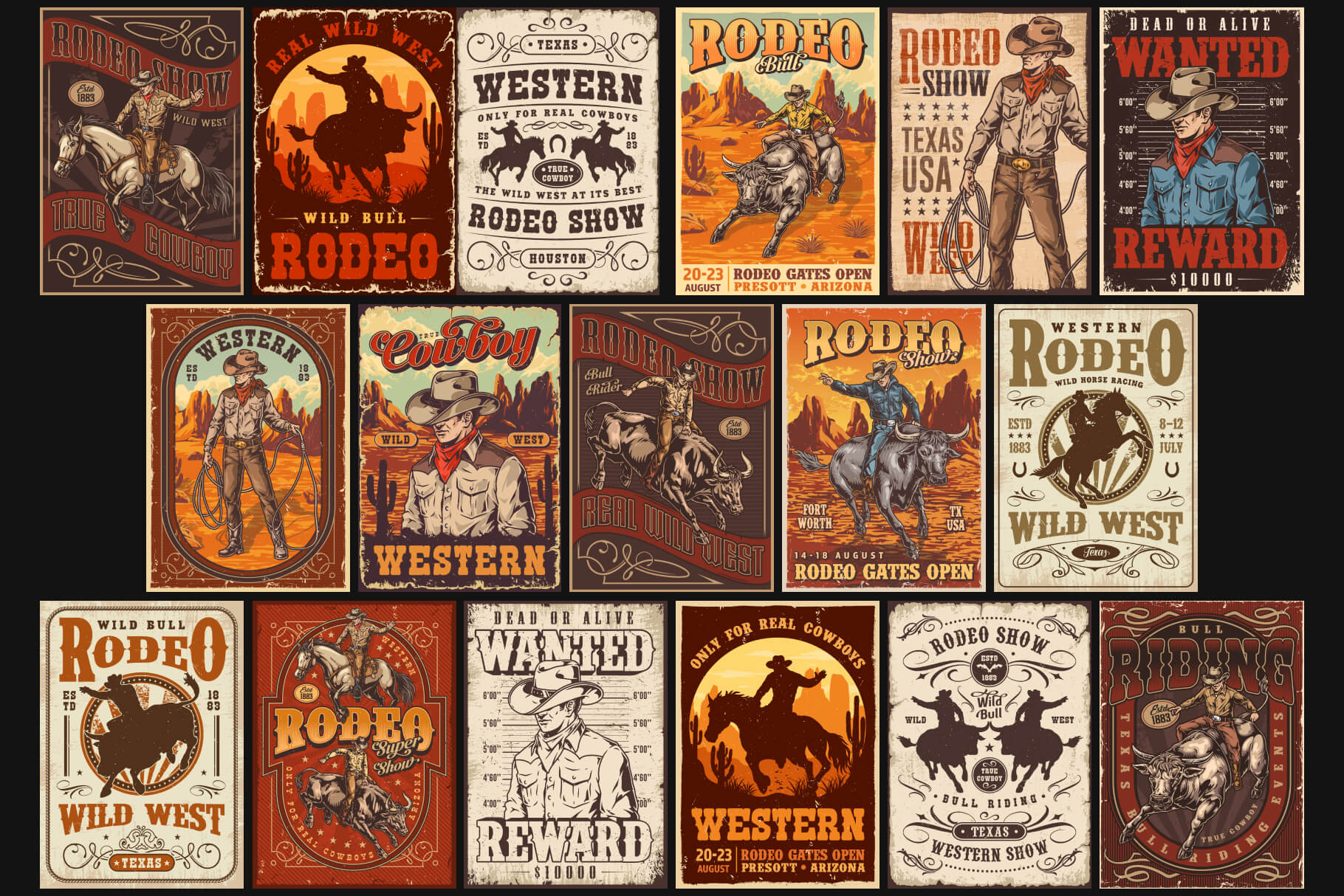 Rodeo Poster Designs (34)