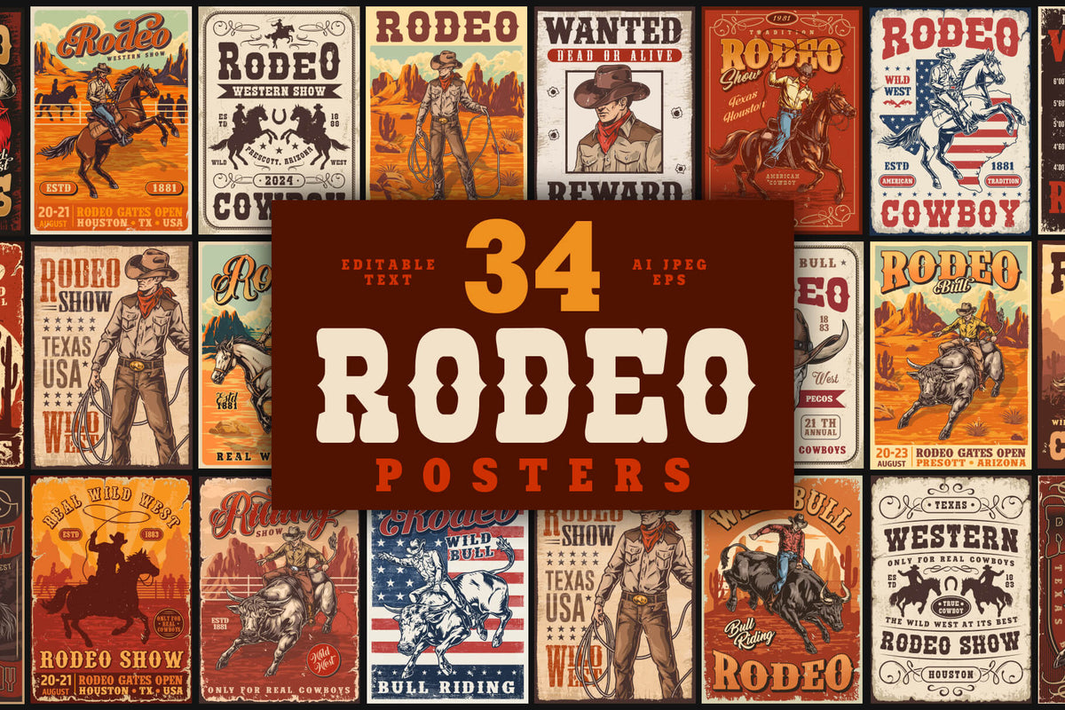Rodeo Poster Designs cover