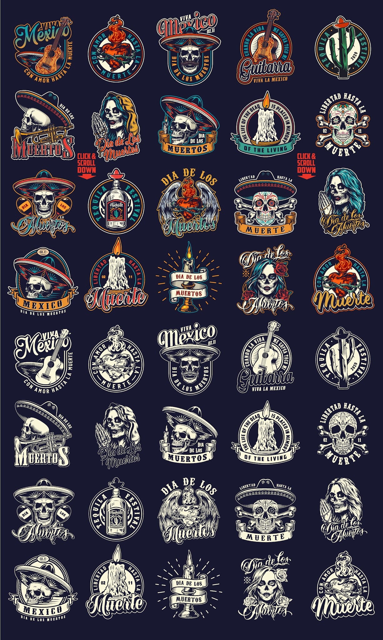 Day Of The Dead Apparel Designs (20)