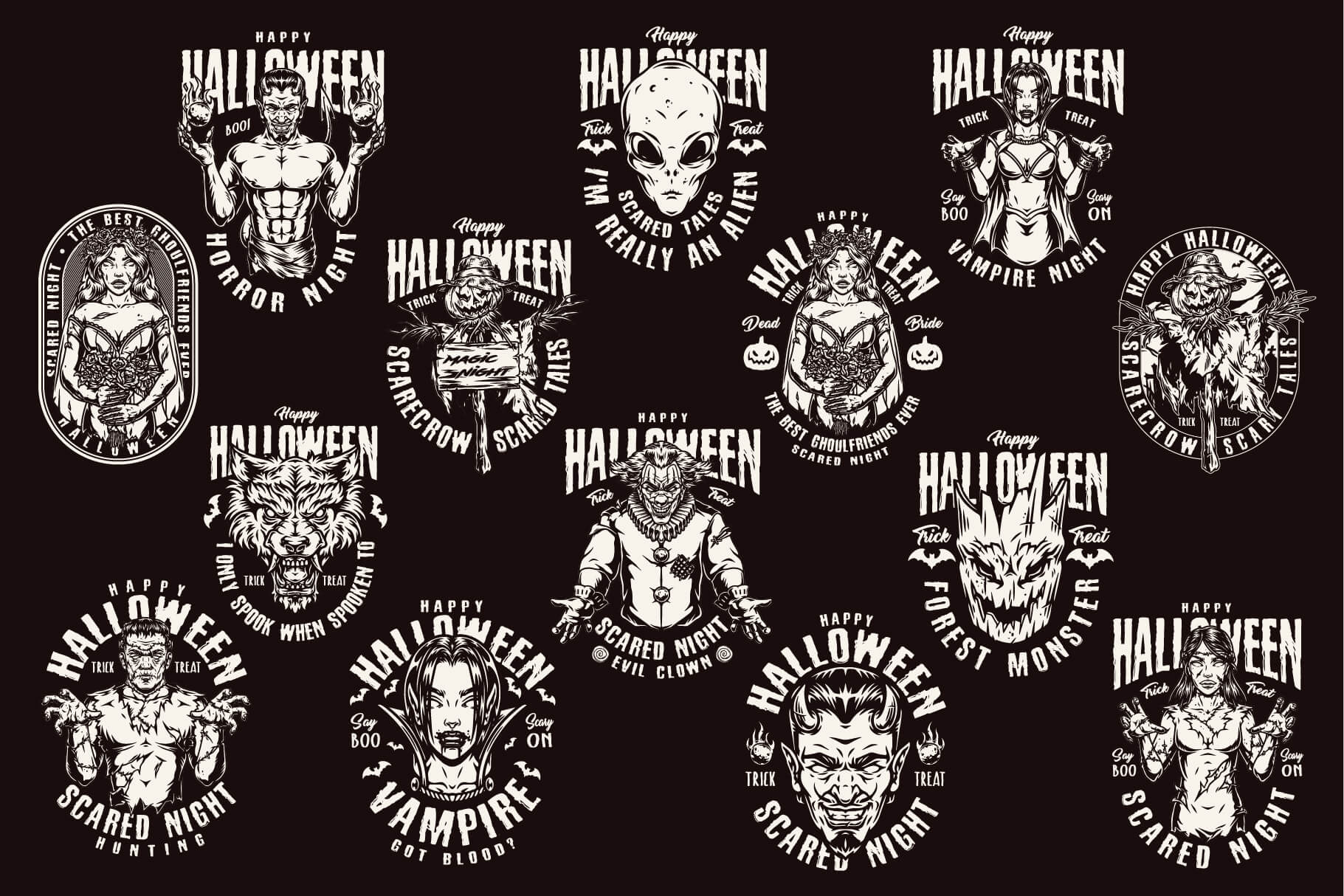 Happy Halloween Design Templates (44)