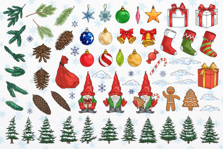 Classic Christmas Illustrations preview 2