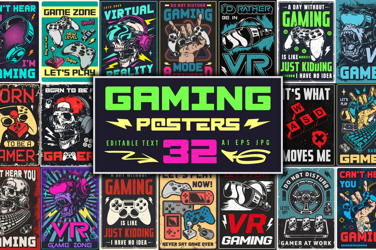 Gaming Poster Designs cover