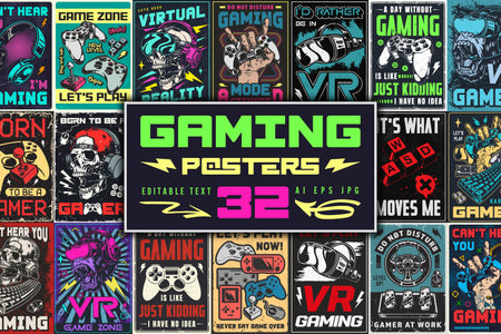 Gaming Poster Designs cover