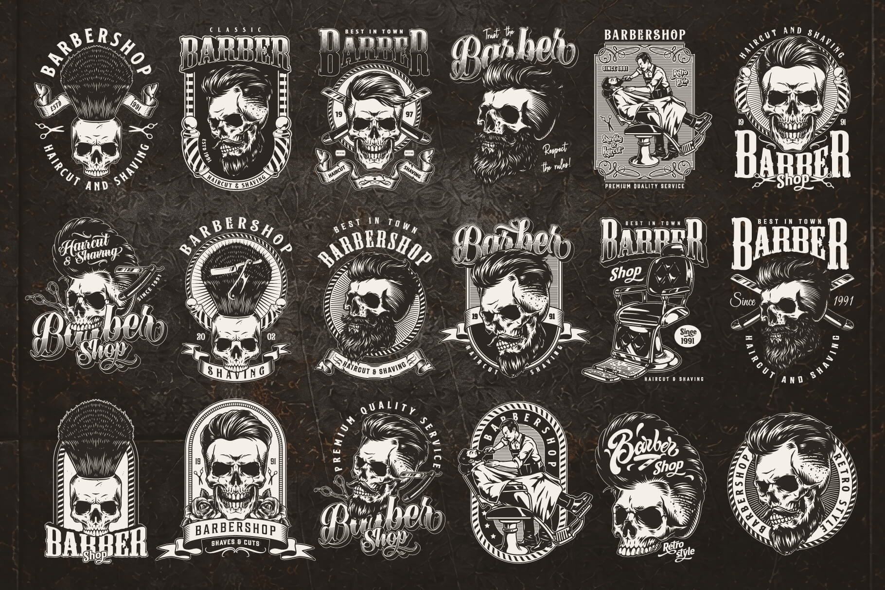 Bold Barbershop design templates – preview 4