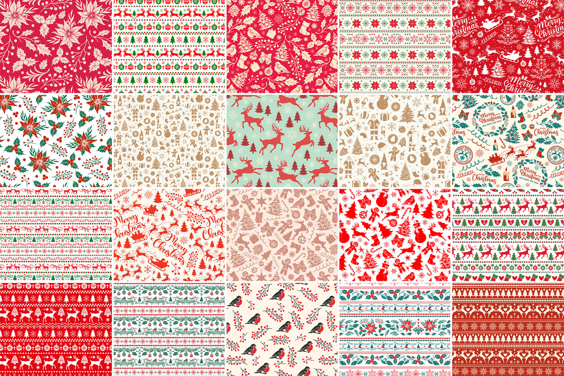 Christmas pattern mockup preview 4