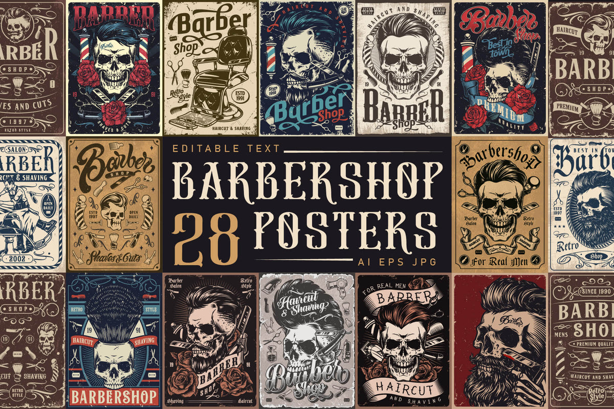 Bold Barbershop posters – cover