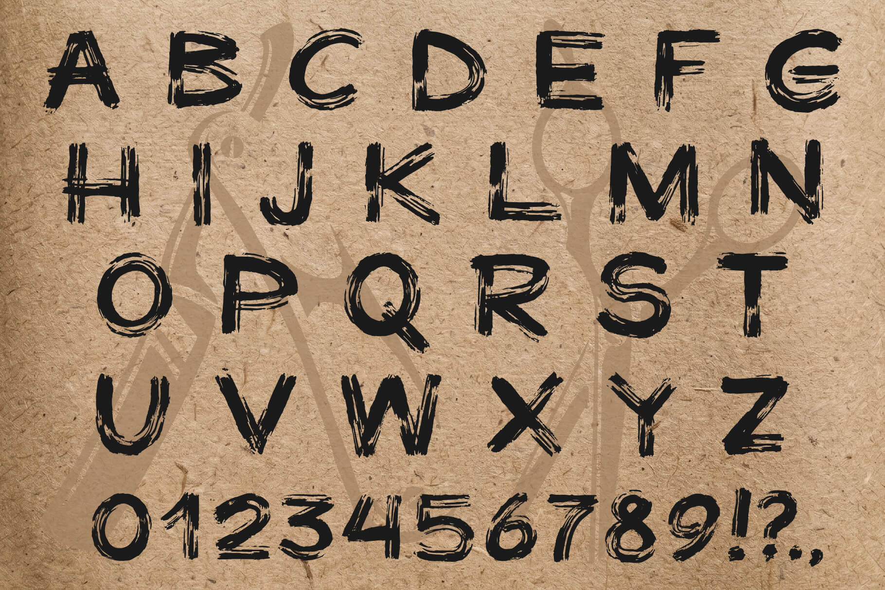 RAZORISED display font – preview 1