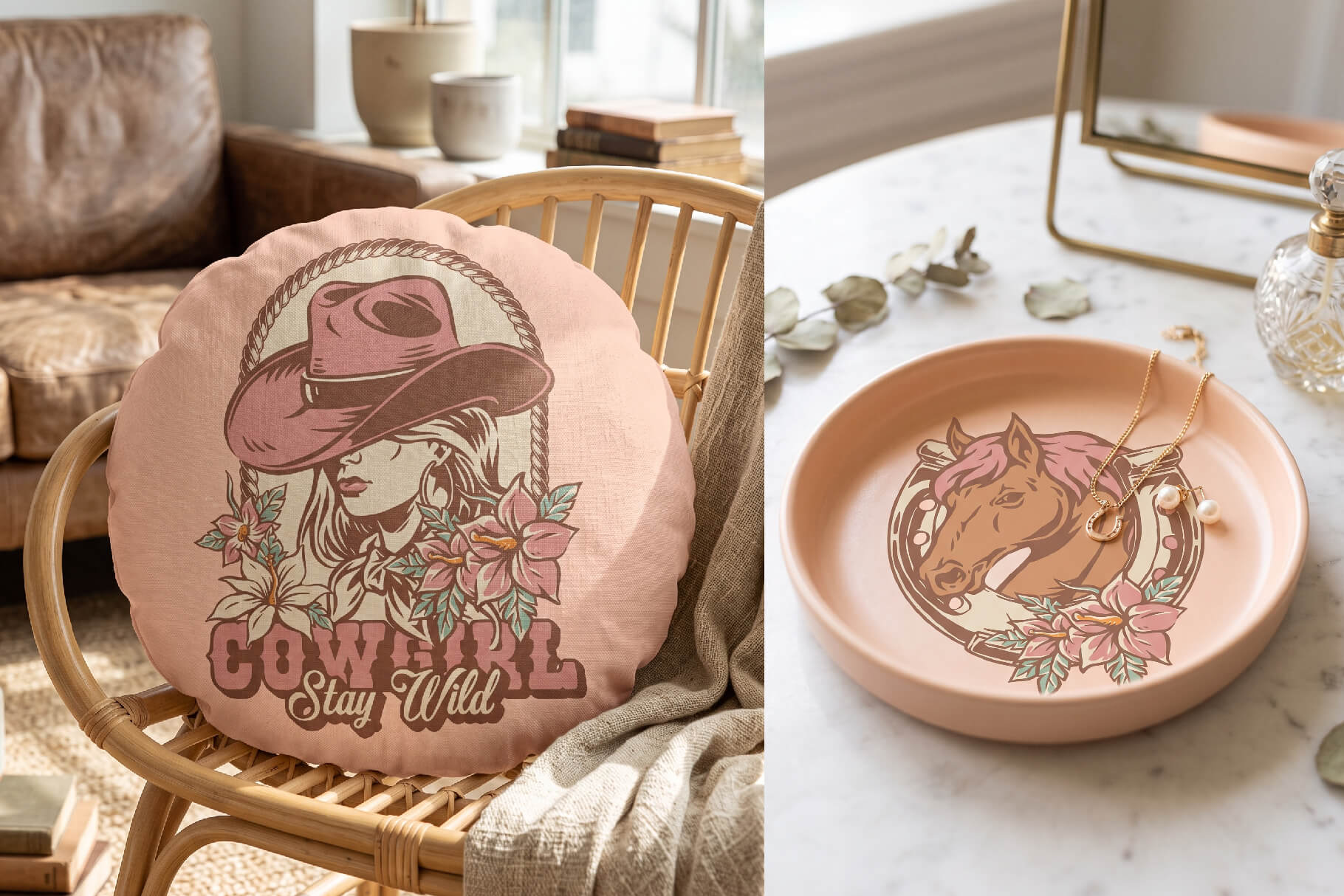 Vintage Cowgirls Illustrations (55)