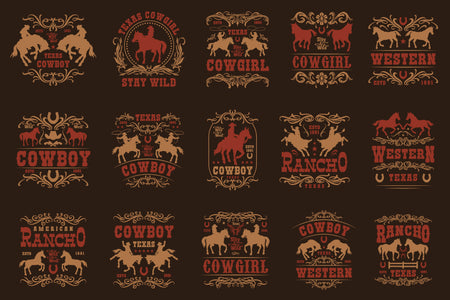 Western Label Design Templates preview 1
