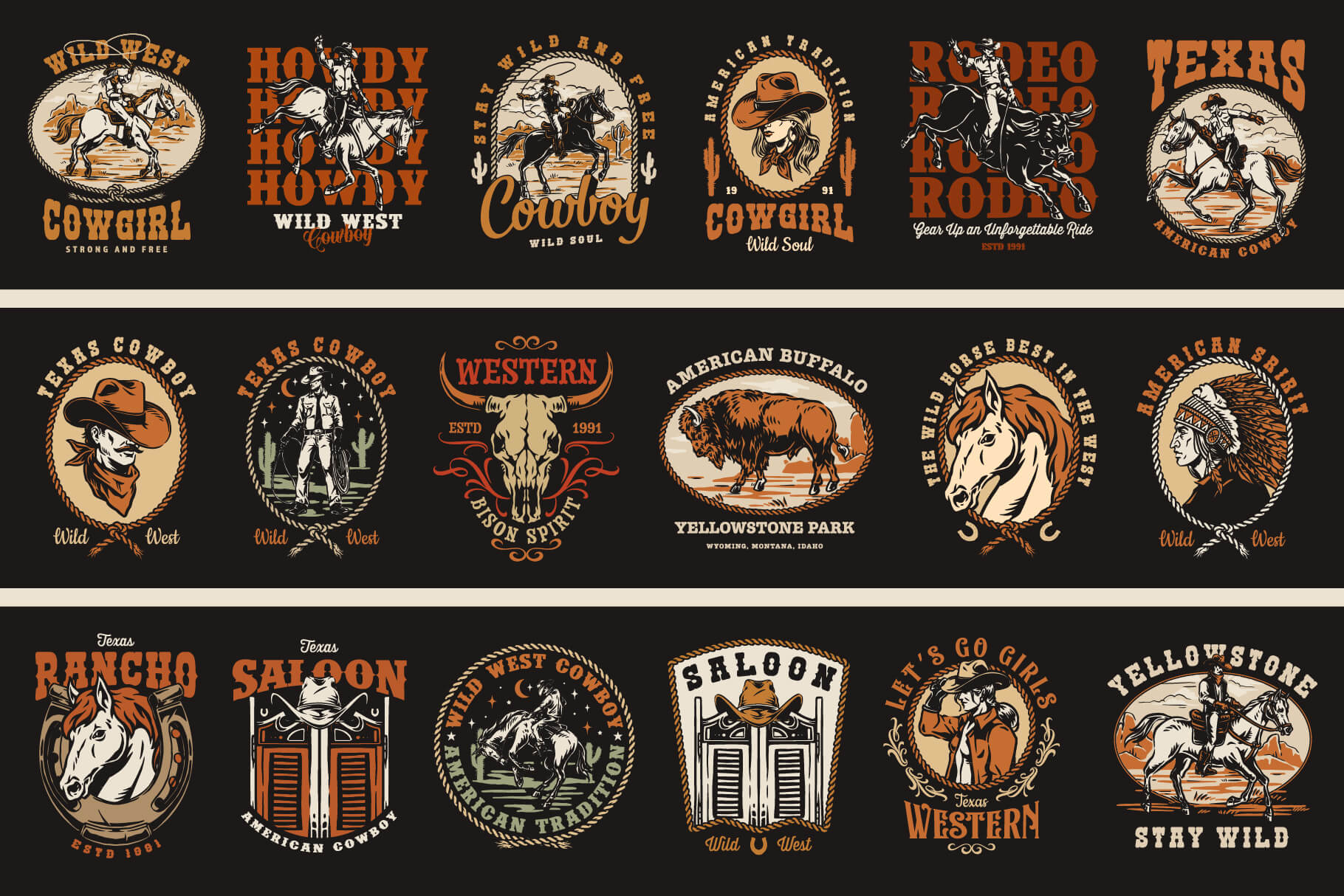 Western badge preview 3